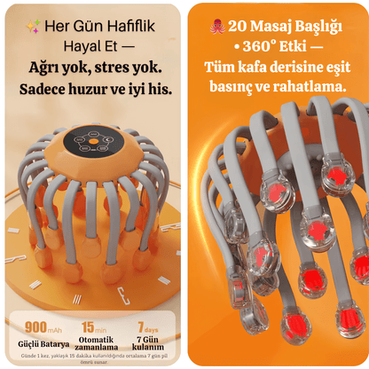 Octo™ – Premium Kafa Masaj Cihazı
