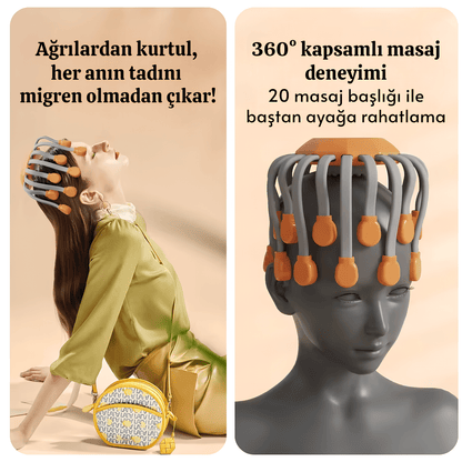 Octo™ – Premium Kafa Masaj Cihazı